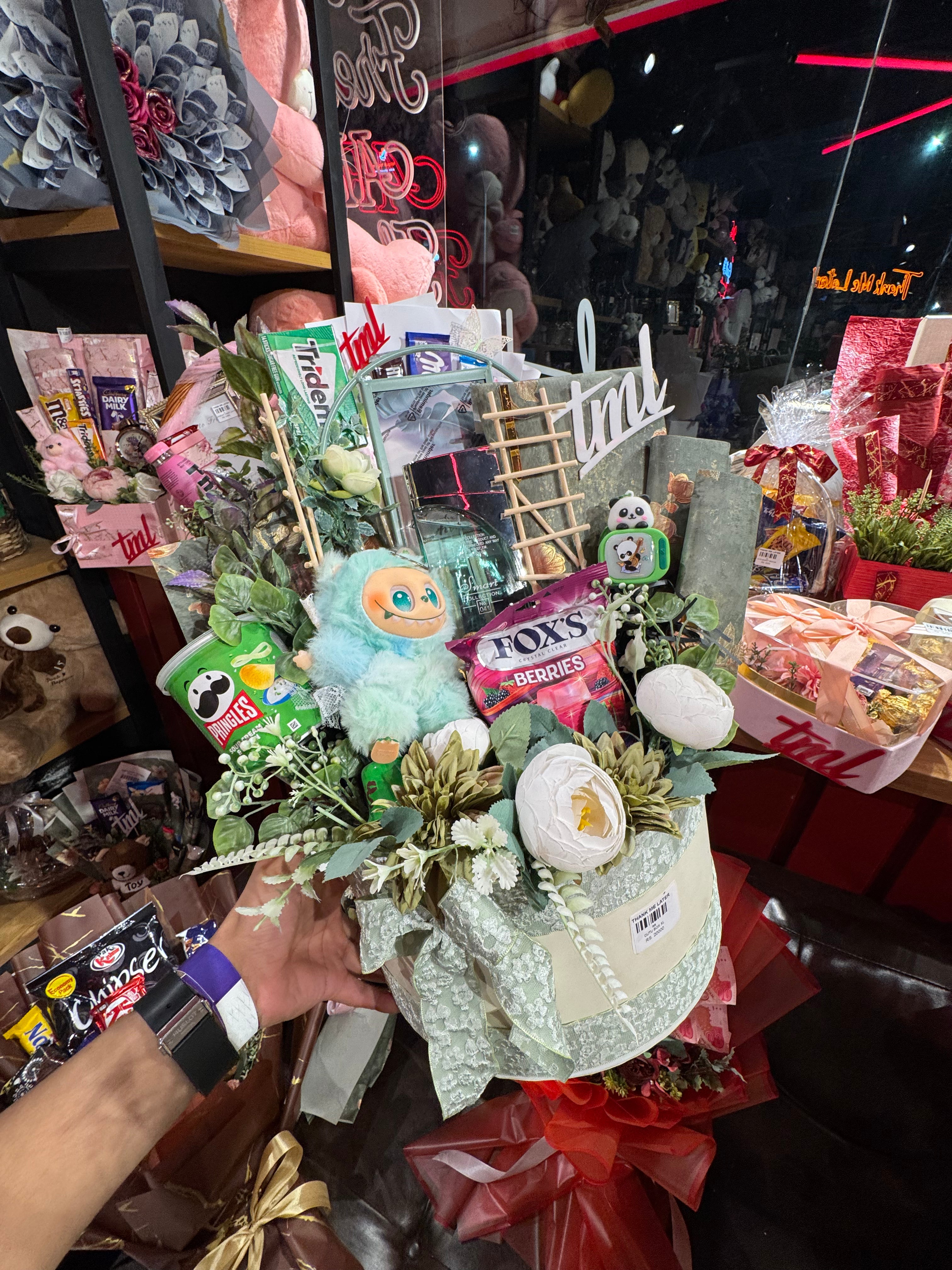Unique Gift Basket with Labubu & Chocolates