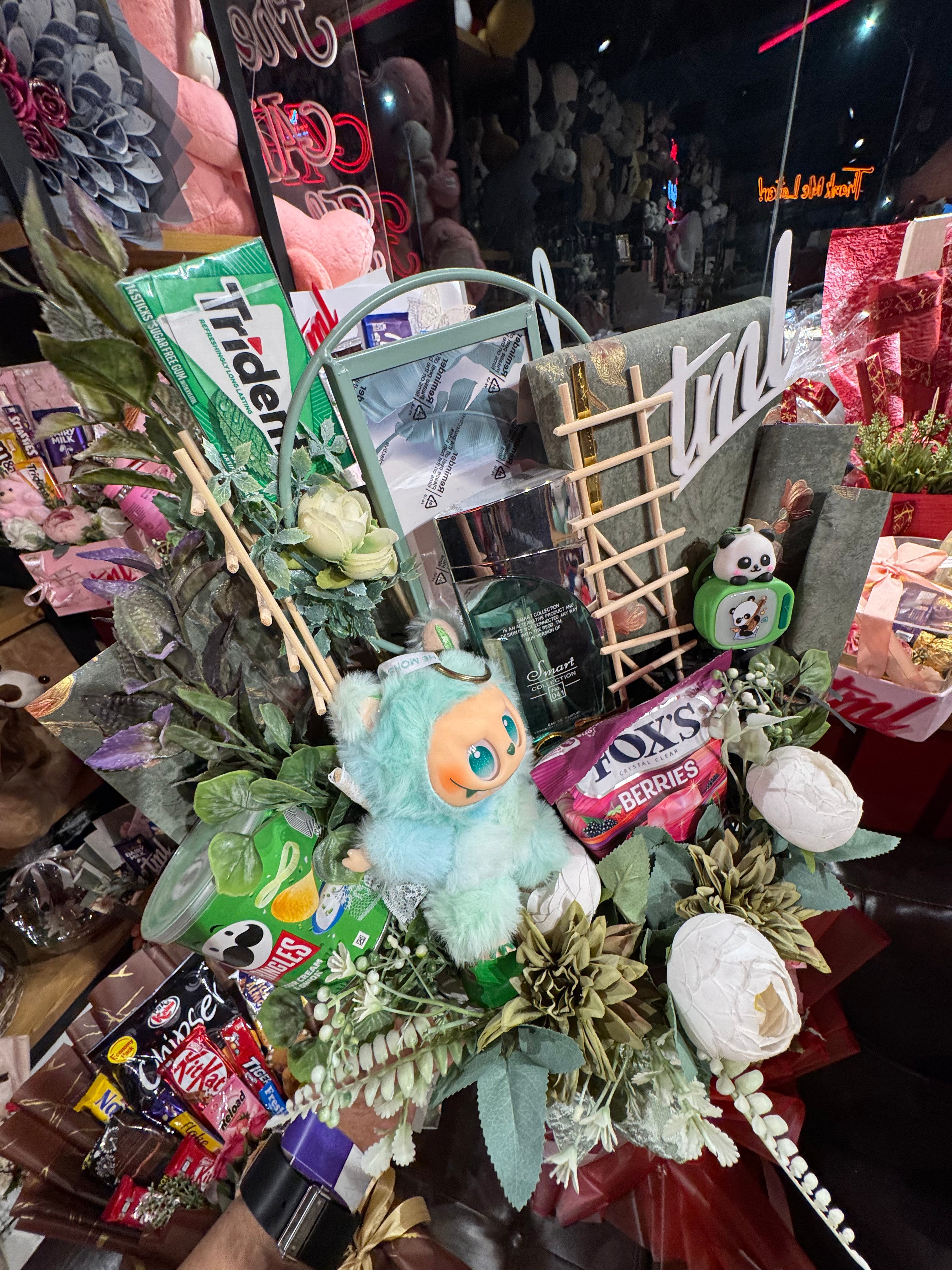 Unique Gift Basket with Labubu & Chocolates