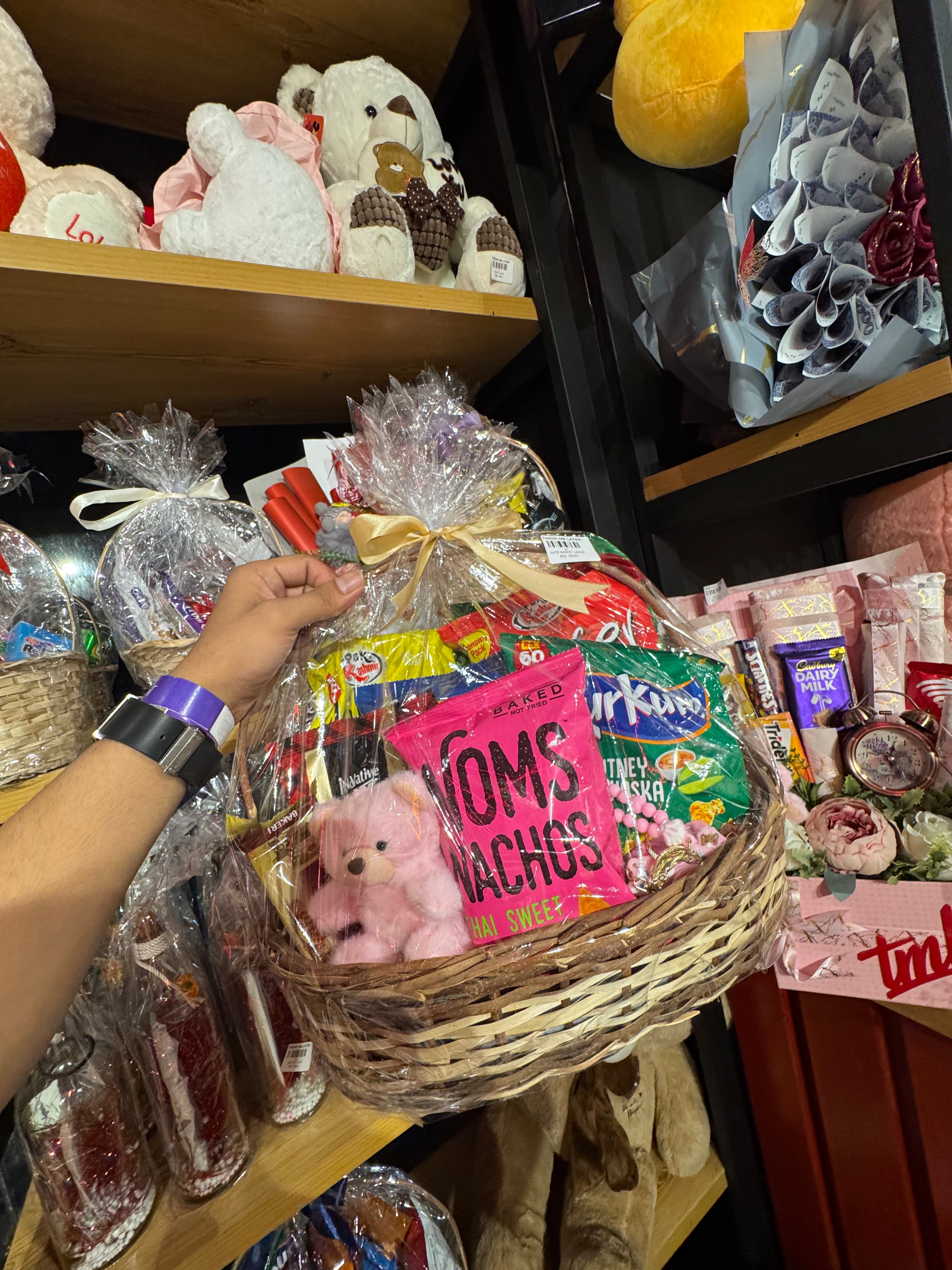 Chocolate & Teddy Gift Basket