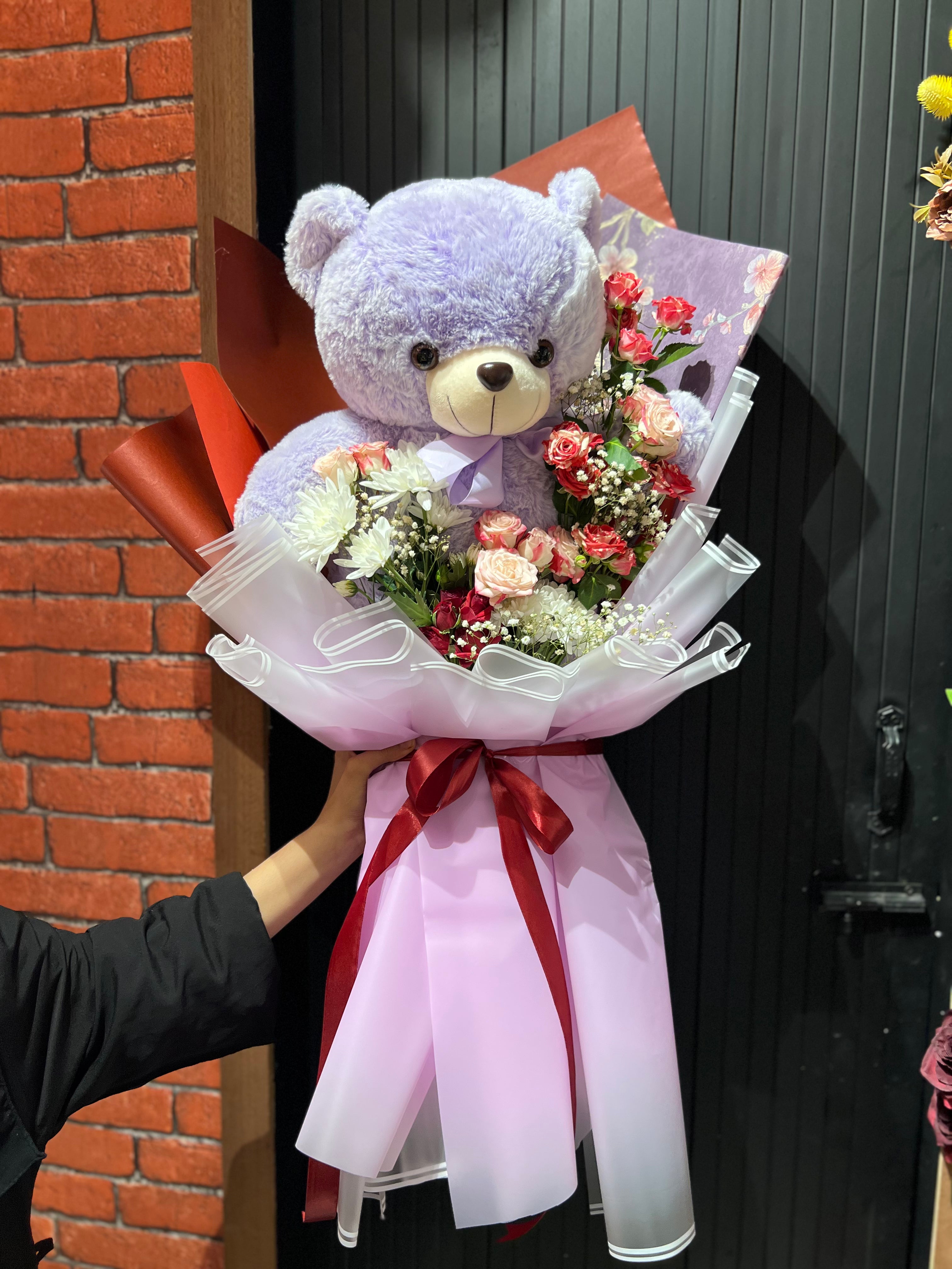 Unique & Beautiful Bouquet with Teddy