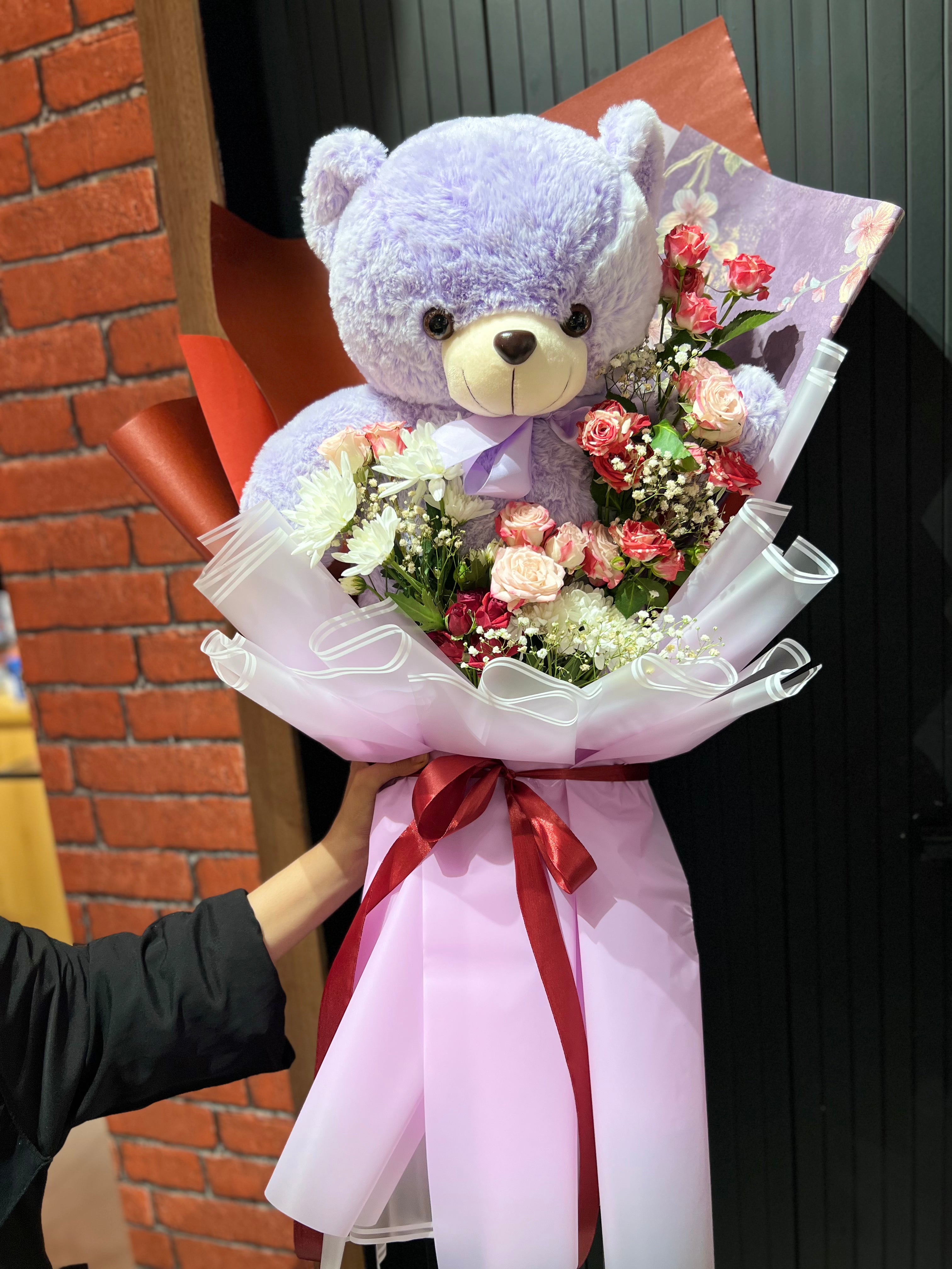 Unique & Beautiful Bouquet with Teddy
