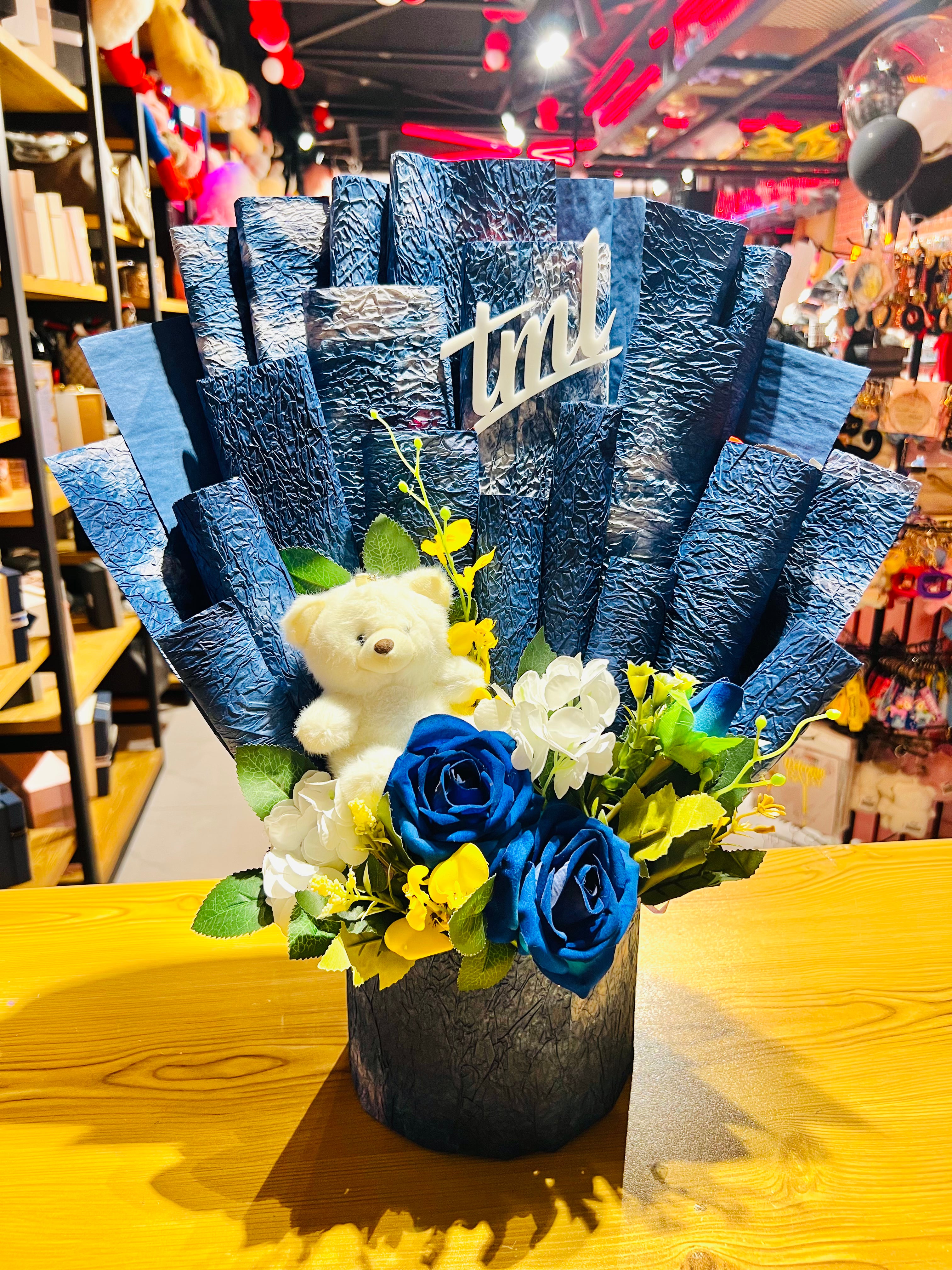 Gift Basket with Super Cute Teddy