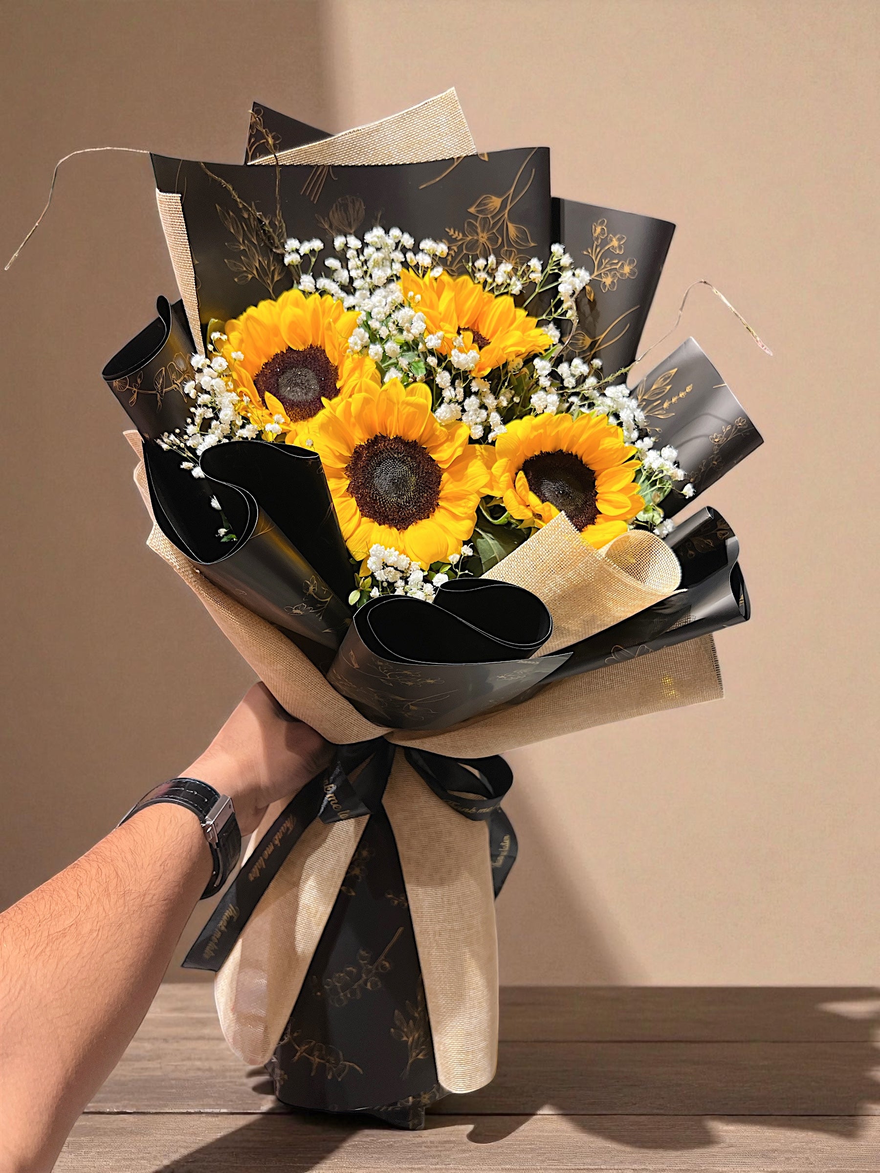 Premium Packaging Bouquet Sunflower
