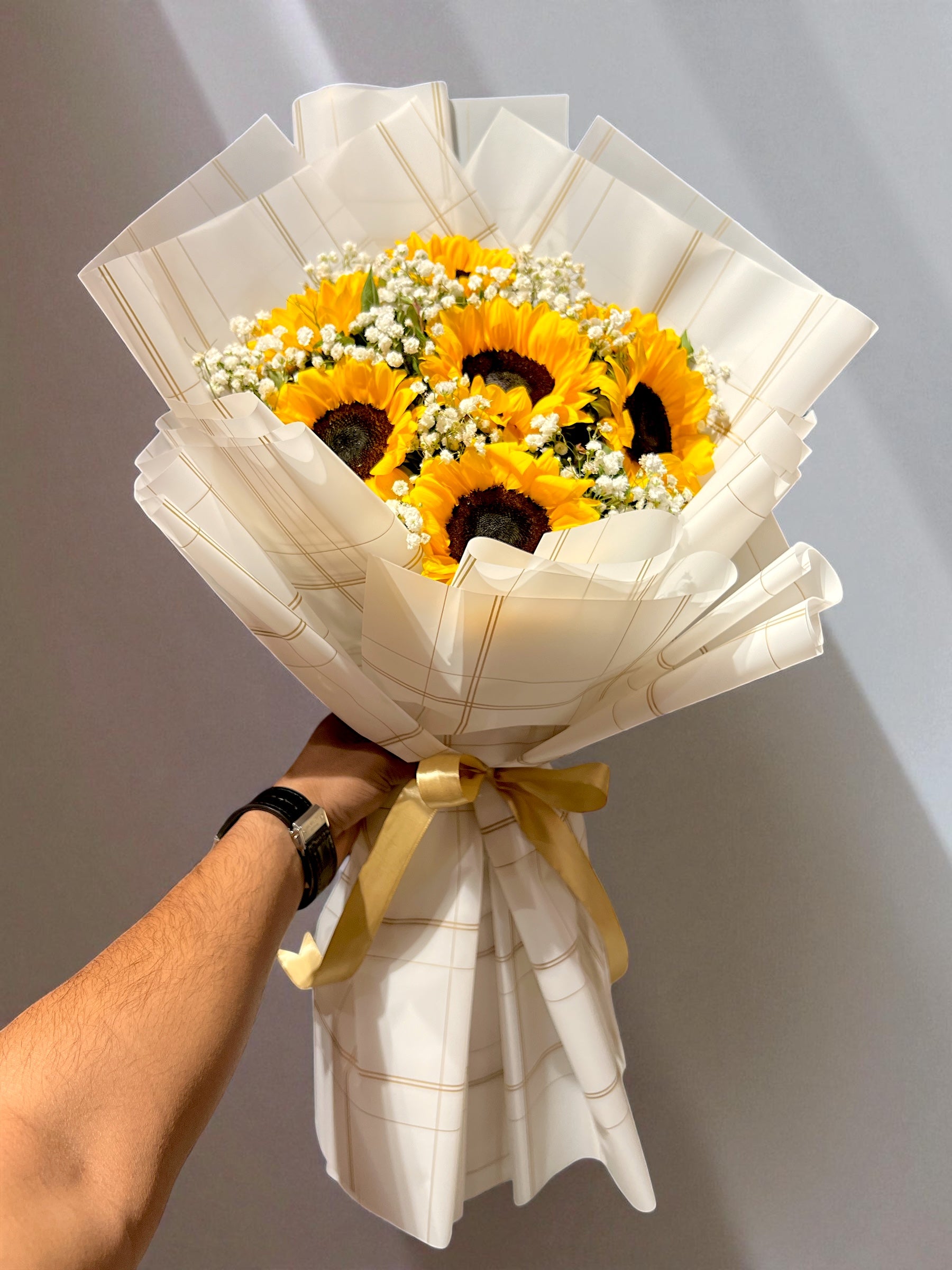 Premium Packaging Bouquet with Sunflower