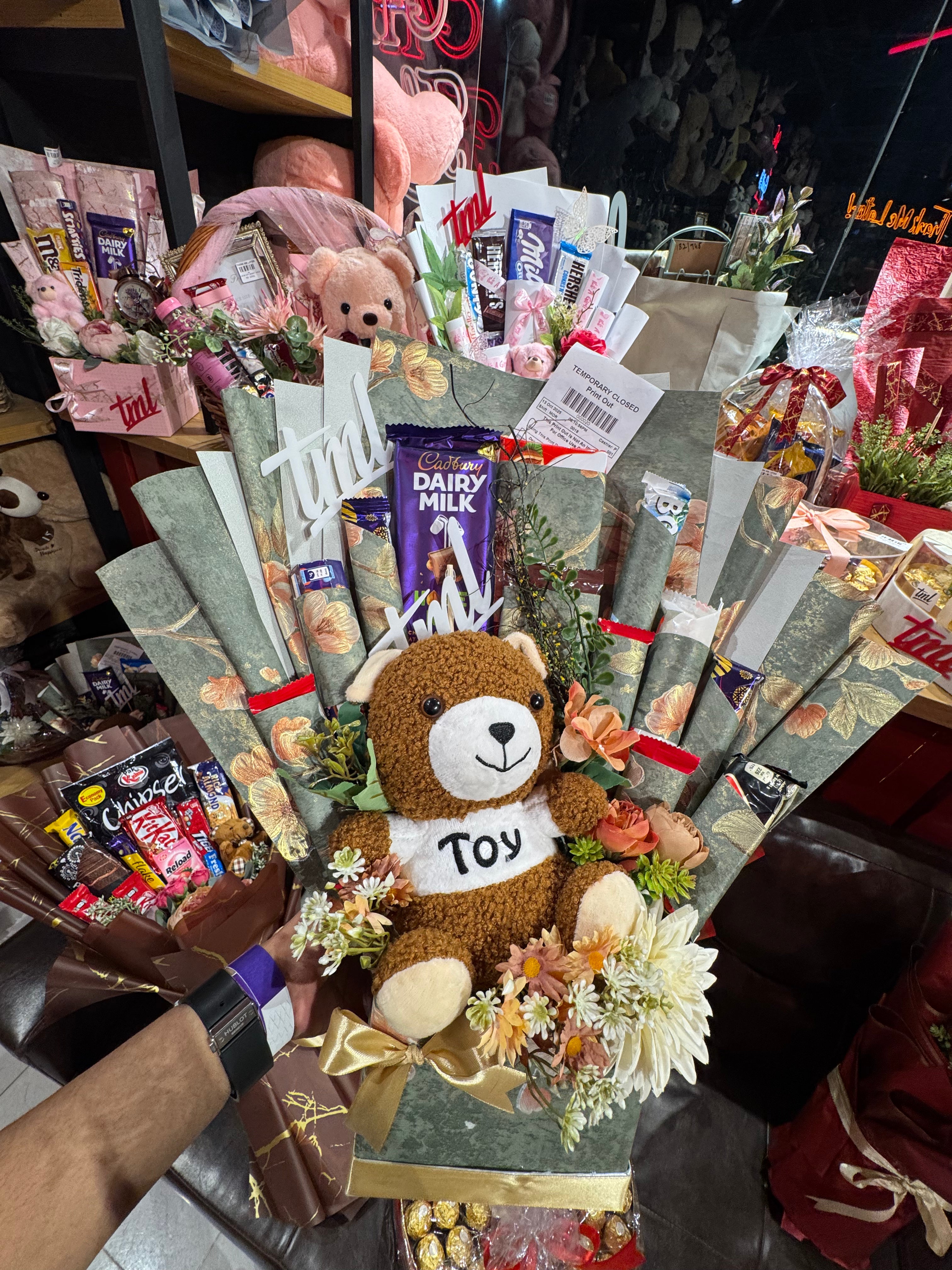 Unique Gift Bouquet with Teddy