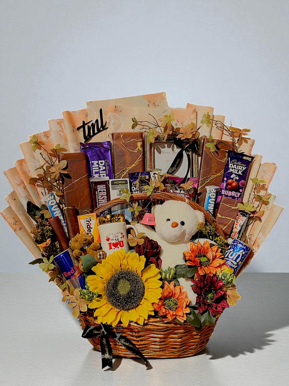 Special Gift Basket with Chocolates, Vape & Teddy